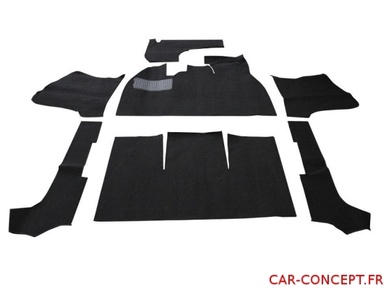 Kit moquette noire pour Cabriolet 1300/1500 69/70