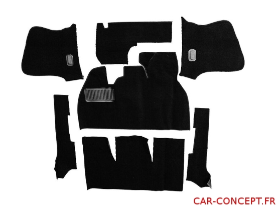 Kit moquette noire pour Cabriolet 56/68