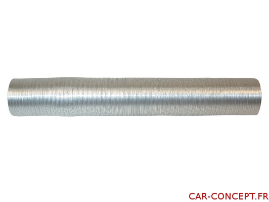 Tuyau de chauffage Ø 50 mm, longueur 500 mm. Le tuyau est recouvert d'une  feuille d'aluminium pour Porsche 914.